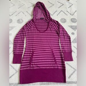 Express Purple Striped Knit Dress